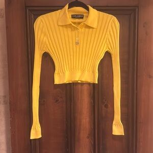 Dolce & Gabbana DG-Logo cropped polo shirt